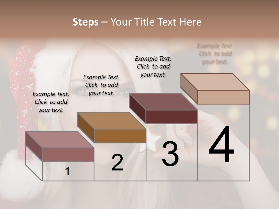 Blond Christmas Heiterkeit PowerPoint Template