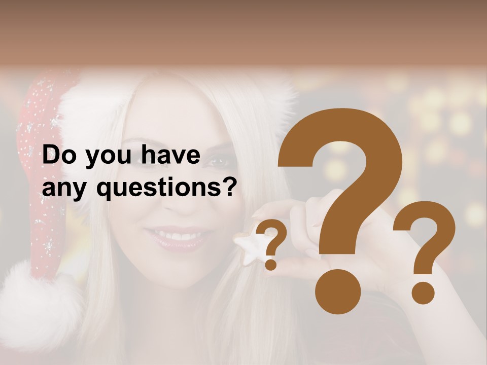 Blond Christmas Heiterkeit PowerPoint Template