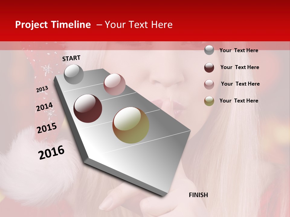 Merry Christmas Attraktive Nichts Verraten PowerPoint Template