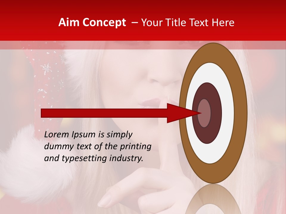 Merry Christmas Attraktive Nichts Verraten PowerPoint Template