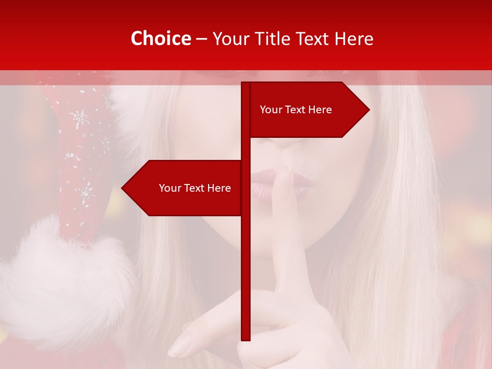 Merry Christmas Attraktive Nichts Verraten PowerPoint Template