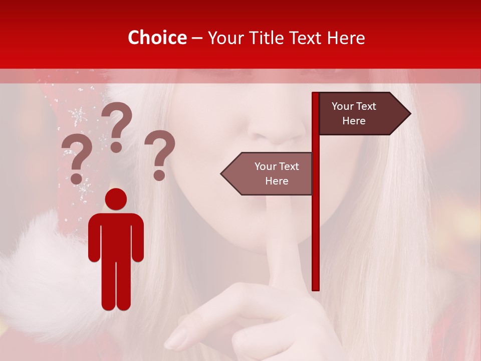 Merry Christmas Attraktive Nichts Verraten PowerPoint Template