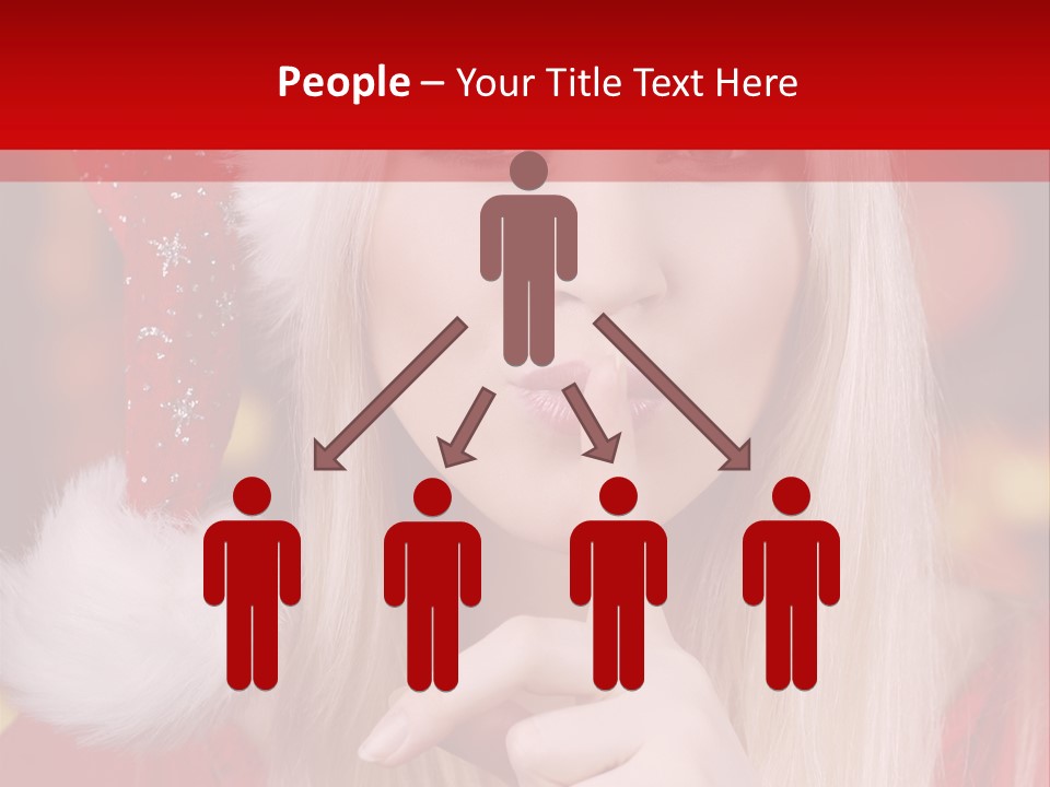 Merry Christmas Attraktive Nichts Verraten PowerPoint Template