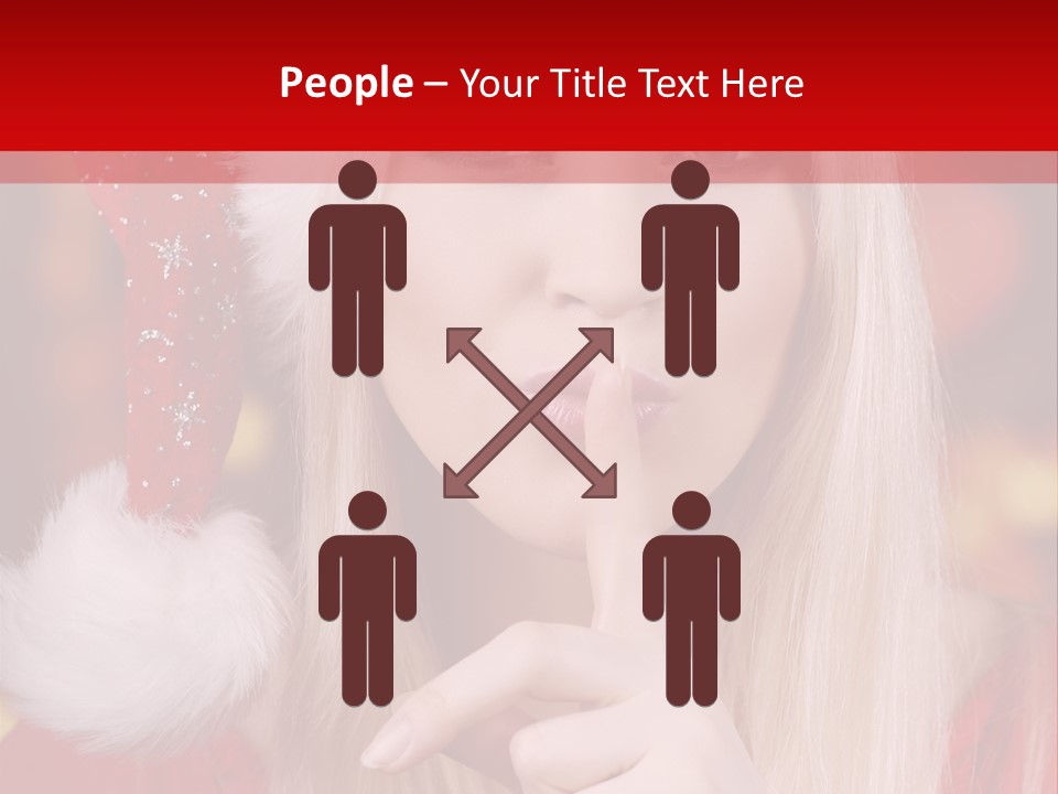 Merry Christmas Attraktive Nichts Verraten PowerPoint Template