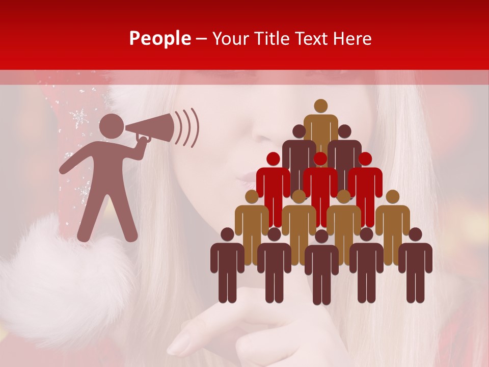 Merry Christmas Attraktive Nichts Verraten PowerPoint Template