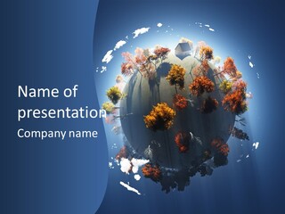 Aerial View Travel Environment PowerPoint Template