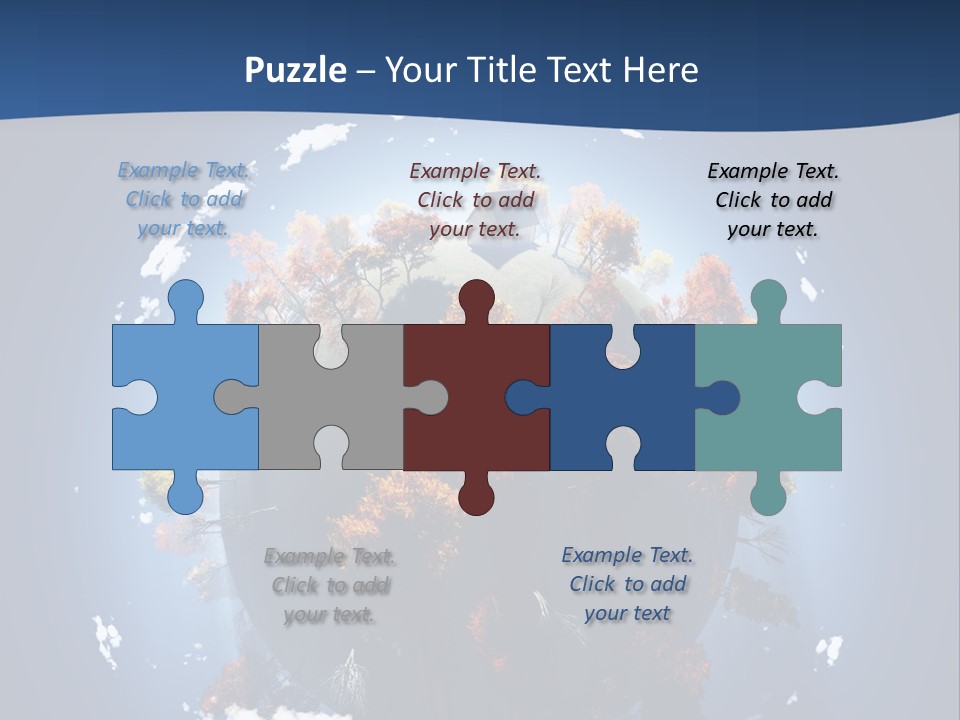 Aerial View Travel Environment PowerPoint Template