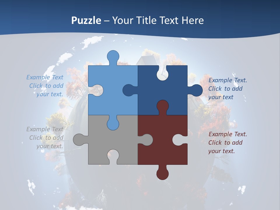 Aerial View Travel Environment PowerPoint Template