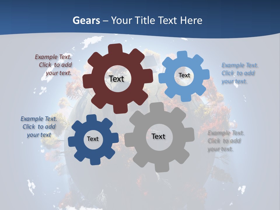 Aerial View Travel Environment PowerPoint Template