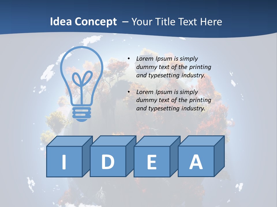 Aerial View Travel Environment PowerPoint Template