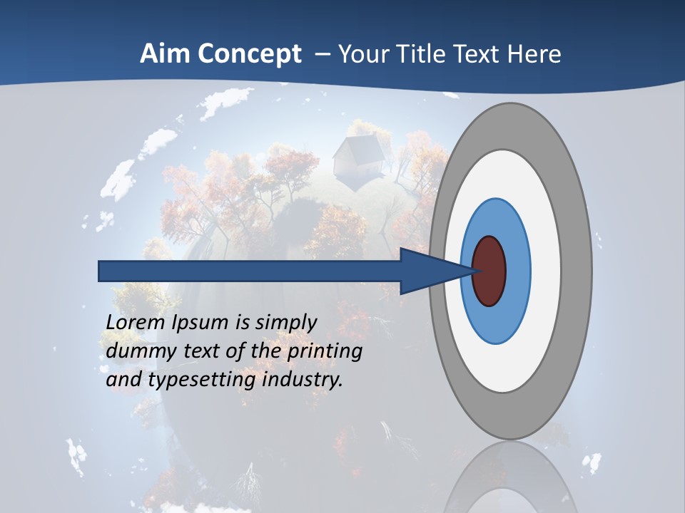 Aerial View Travel Environment PowerPoint Template