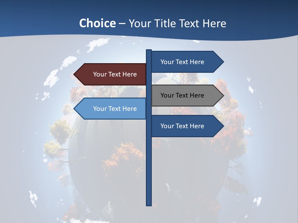 Aerial View Travel Environment PowerPoint Template