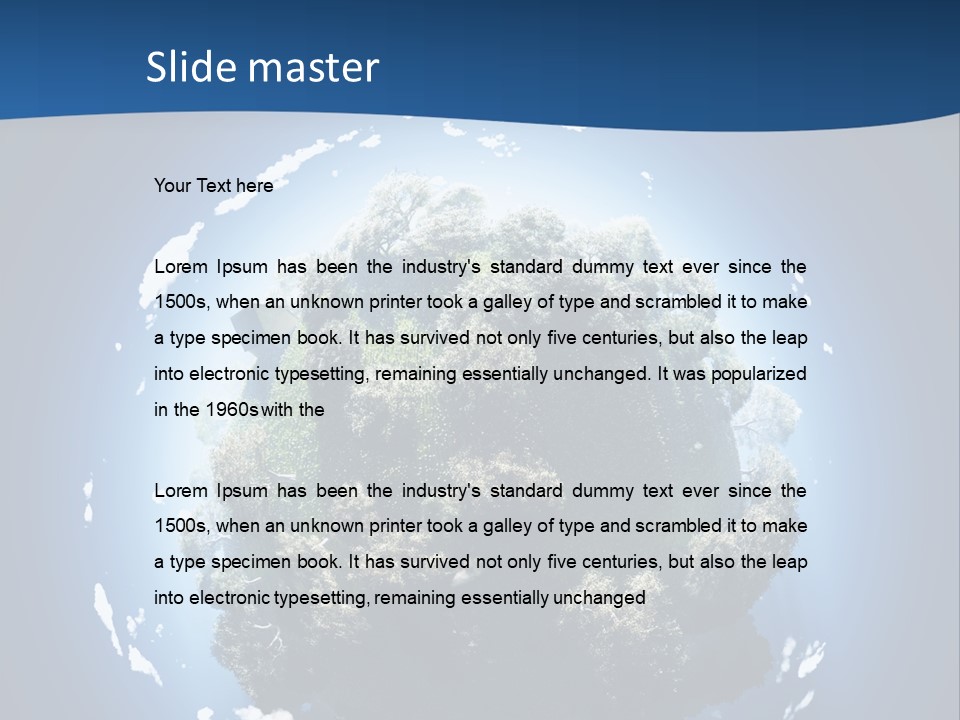 Foliage Environment Growth PowerPoint Template