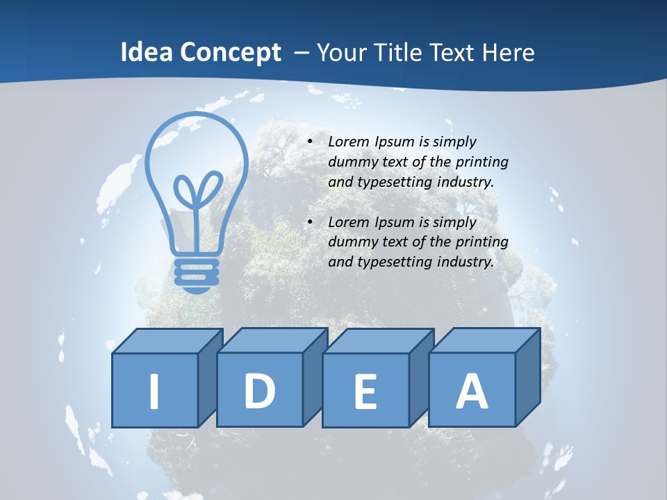 Foliage Environment Growth PowerPoint Template