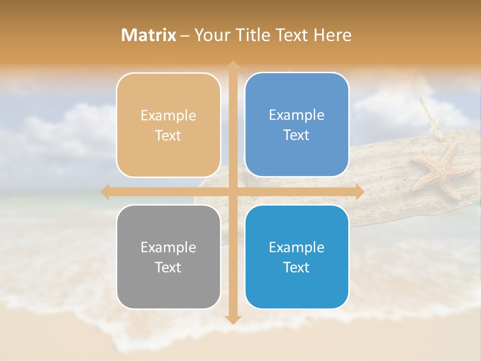 Ocean Hanging Empty PowerPoint Template