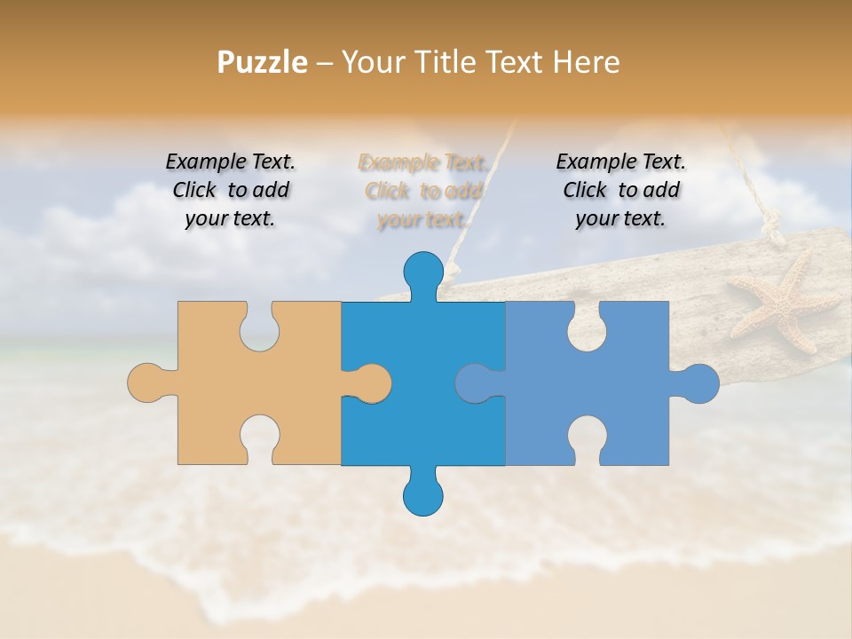 Ocean Hanging Empty PowerPoint Template