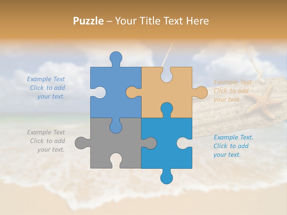 Ocean Hanging Empty PowerPoint Template