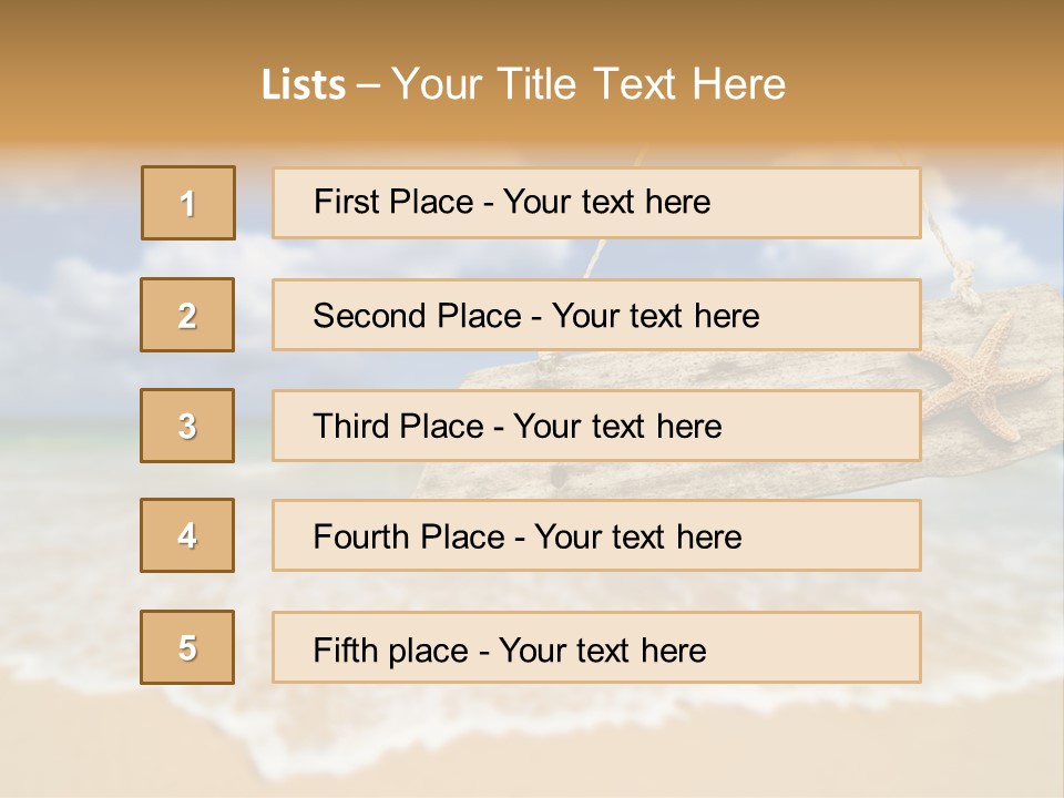 Ocean Hanging Empty PowerPoint Template