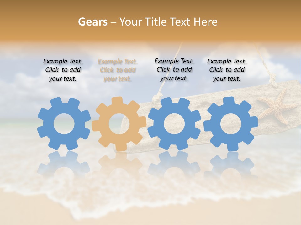 Ocean Hanging Empty PowerPoint Template