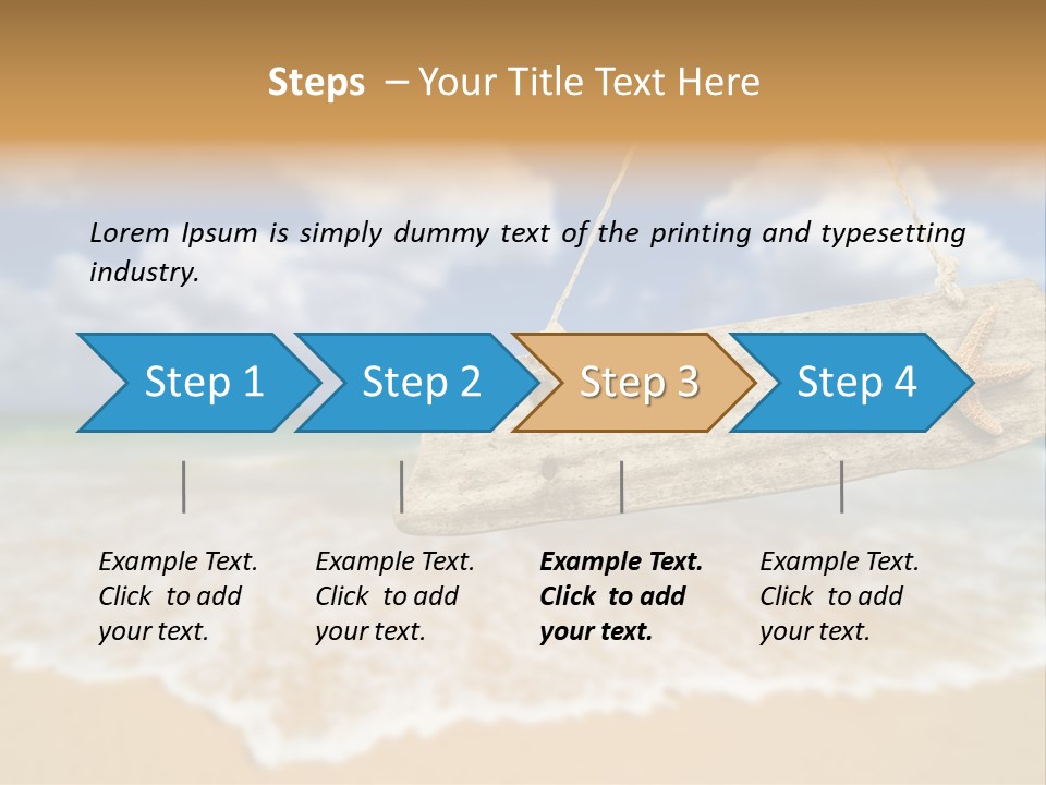 Ocean Hanging Empty PowerPoint Template