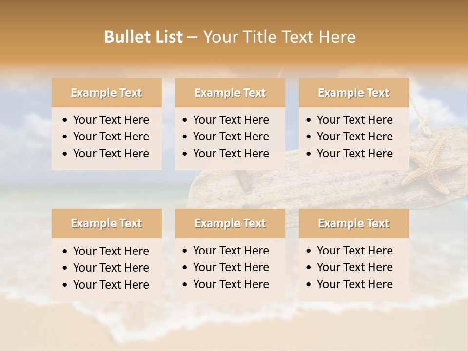 Ocean Hanging Empty PowerPoint Template