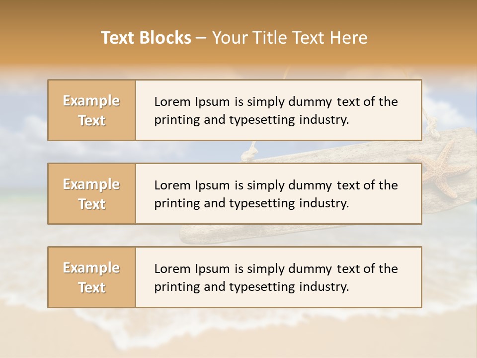 Ocean Hanging Empty PowerPoint Template