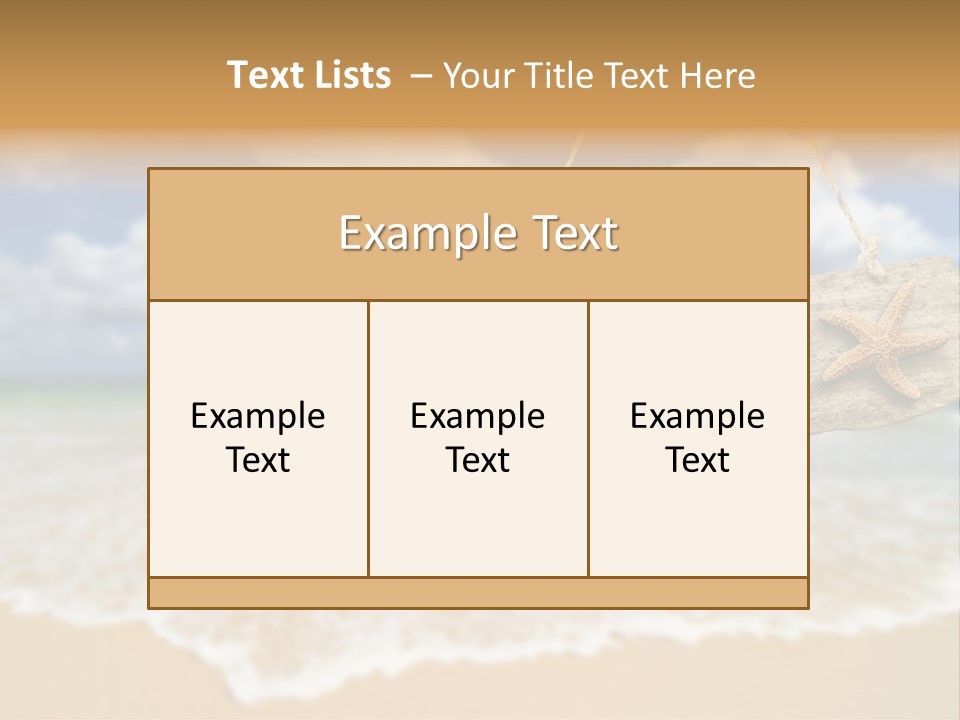 Ocean Hanging Empty PowerPoint Template