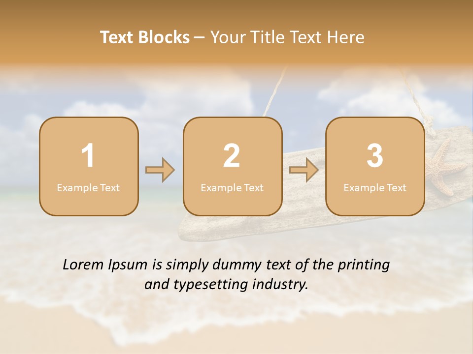 Ocean Hanging Empty PowerPoint Template