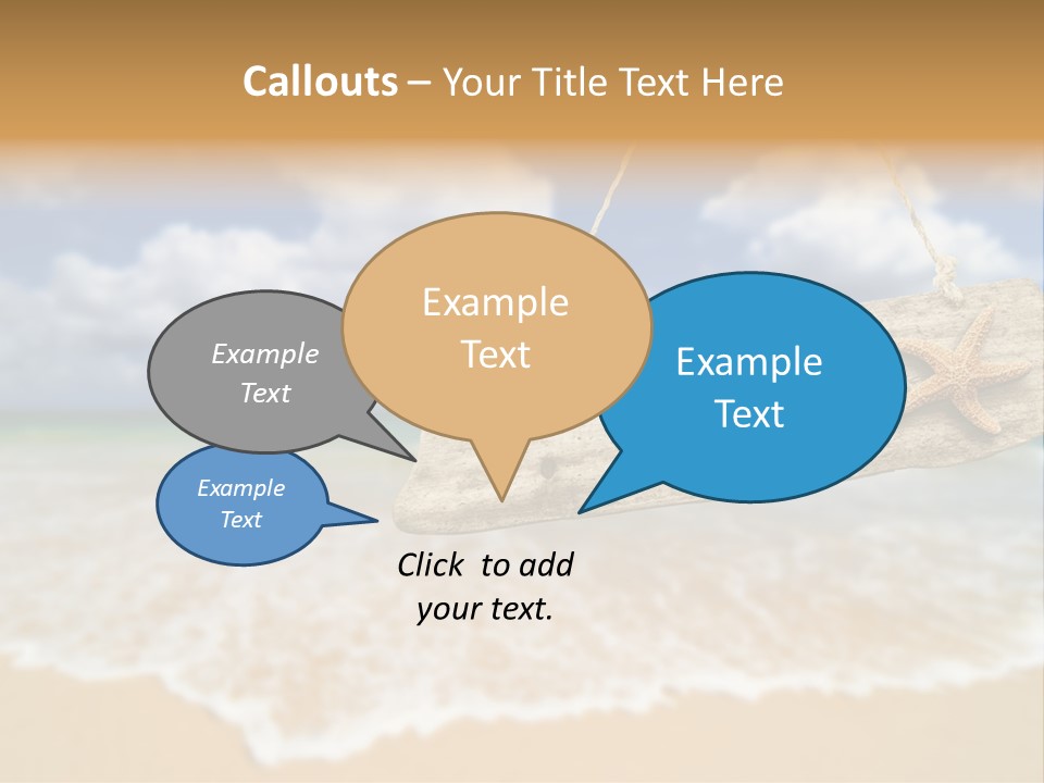 Ocean Hanging Empty PowerPoint Template