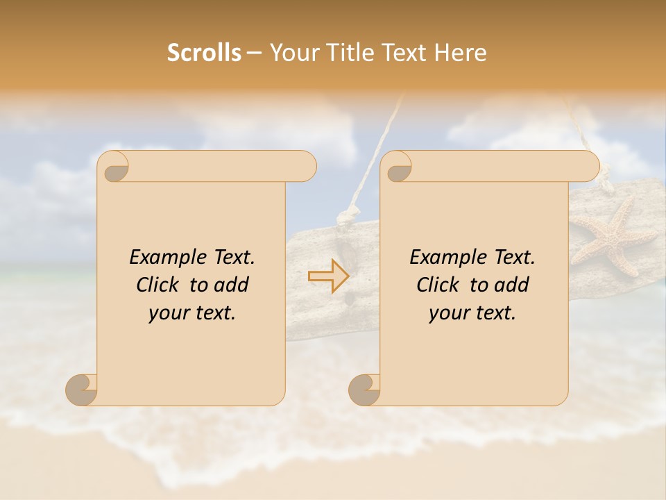 Ocean Hanging Empty PowerPoint Template