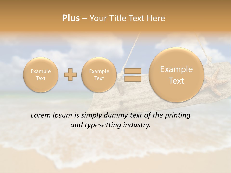 Ocean Hanging Empty PowerPoint Template