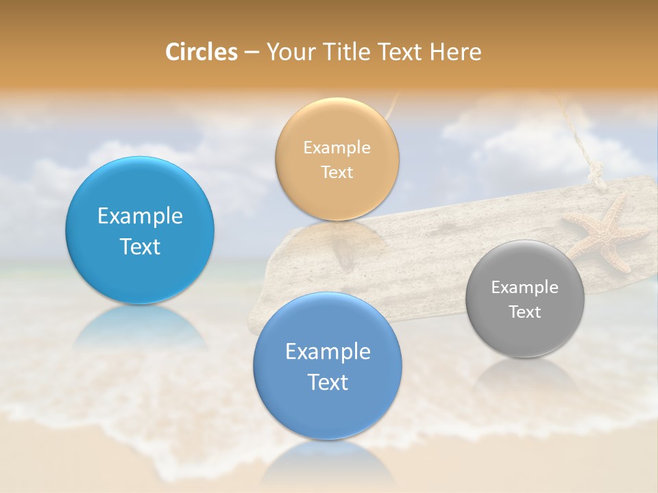 Ocean Hanging Empty PowerPoint Template