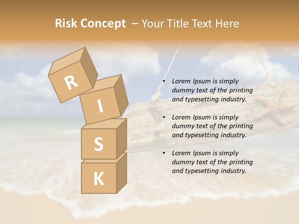 Ocean Hanging Empty PowerPoint Template