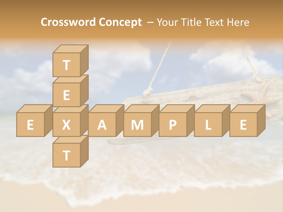 Ocean Hanging Empty PowerPoint Template