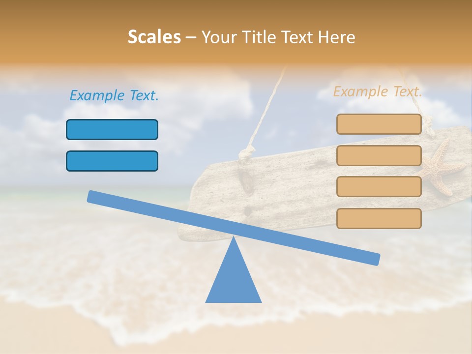 Ocean Hanging Empty PowerPoint Template