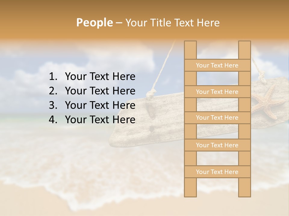 Ocean Hanging Empty PowerPoint Template