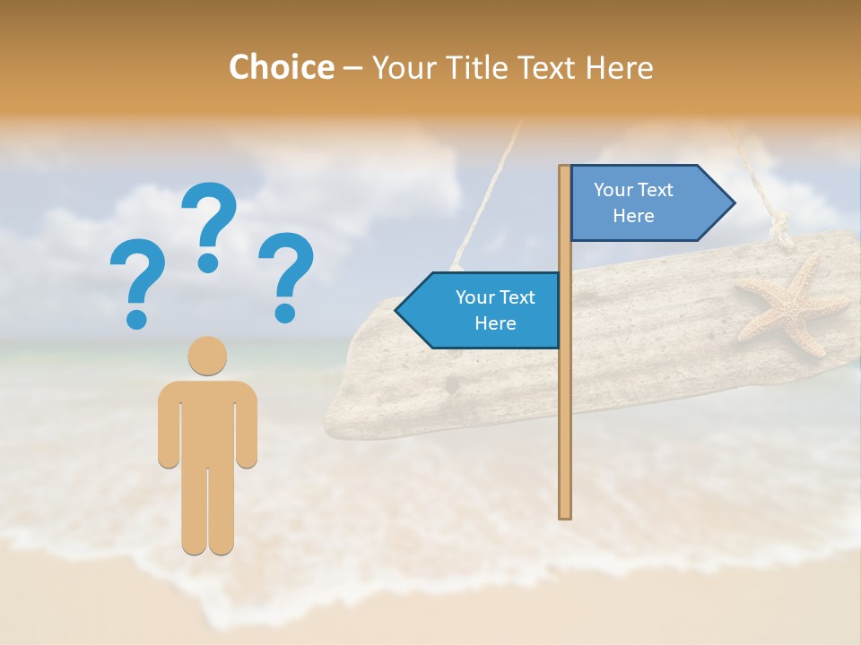 Ocean Hanging Empty PowerPoint Template