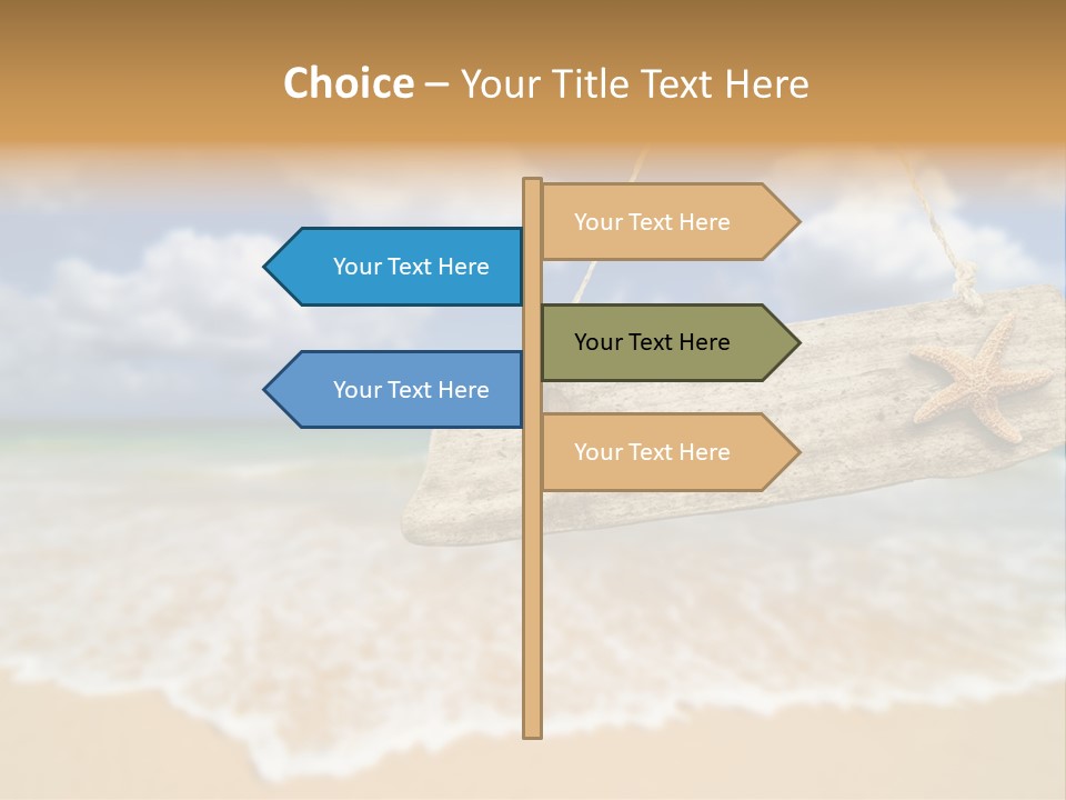Ocean Hanging Empty PowerPoint Template