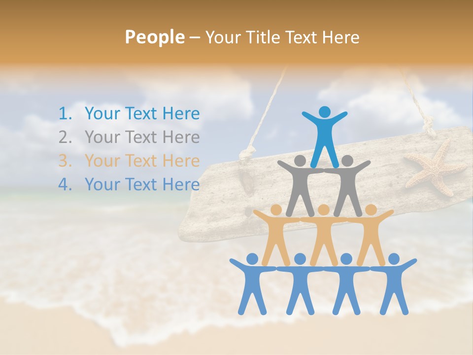 Ocean Hanging Empty PowerPoint Template