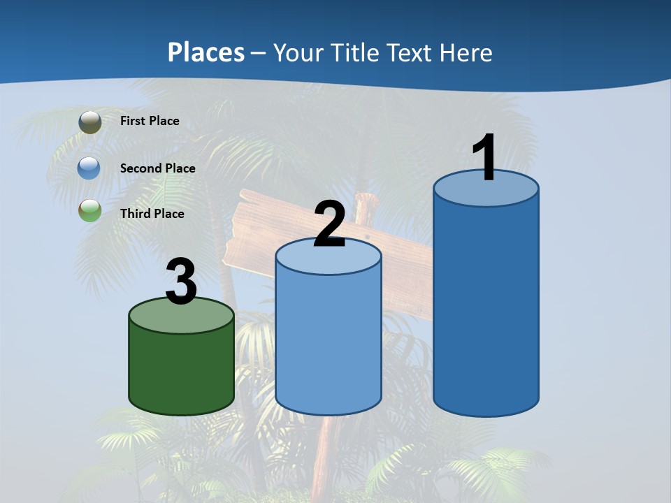 Luxury Signpost Caribbean PowerPoint Template