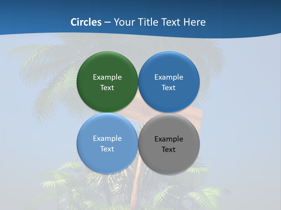 Luxury Signpost Caribbean PowerPoint Template