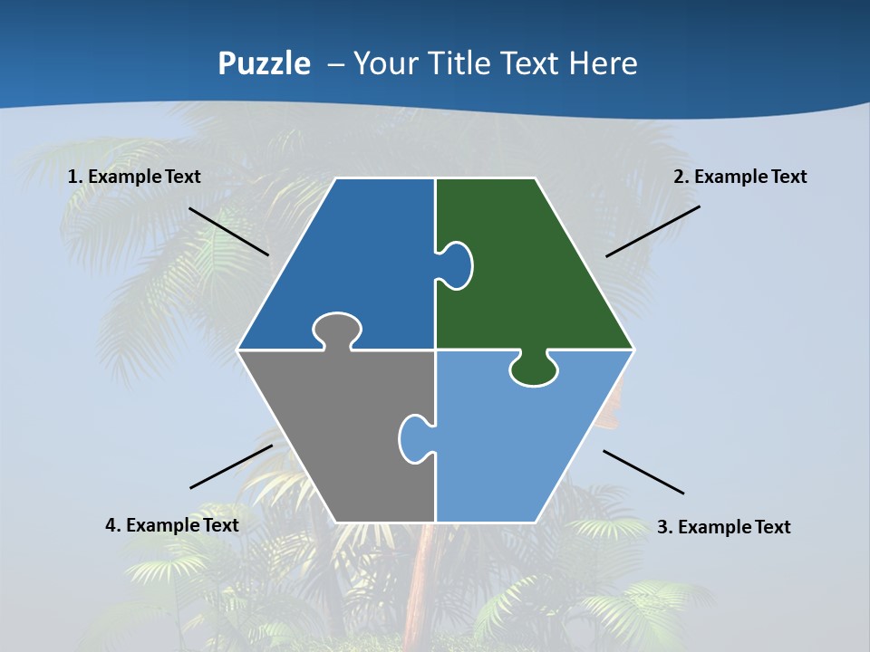 Luxury Signpost Caribbean PowerPoint Template