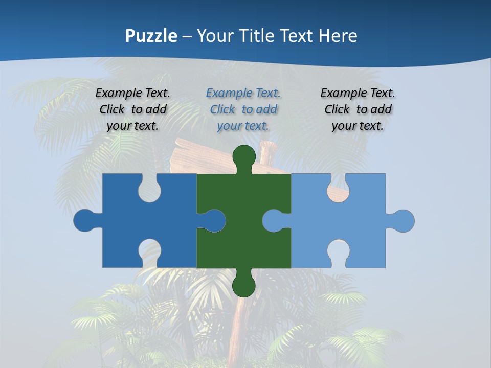 Luxury Signpost Caribbean PowerPoint Template