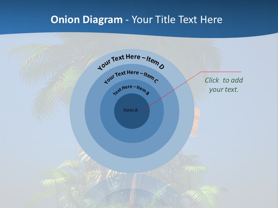 Luxury Signpost Caribbean PowerPoint Template