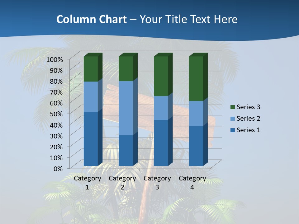 Luxury Signpost Caribbean PowerPoint Template