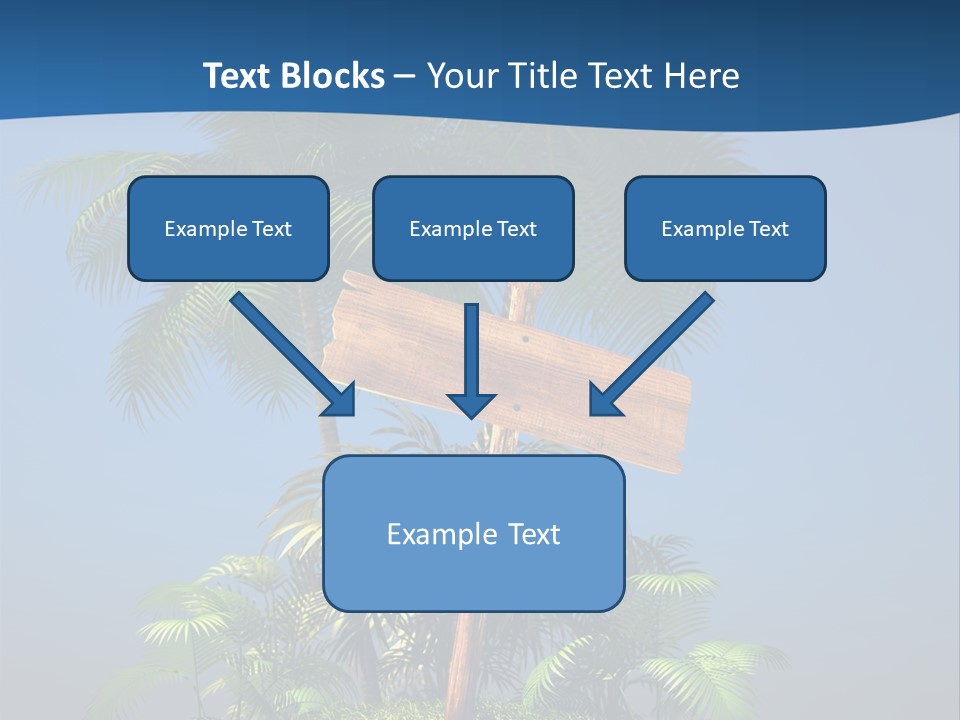 Luxury Signpost Caribbean PowerPoint Template