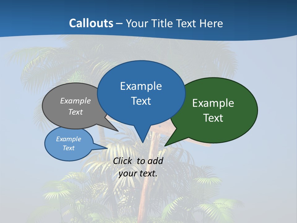 Luxury Signpost Caribbean PowerPoint Template