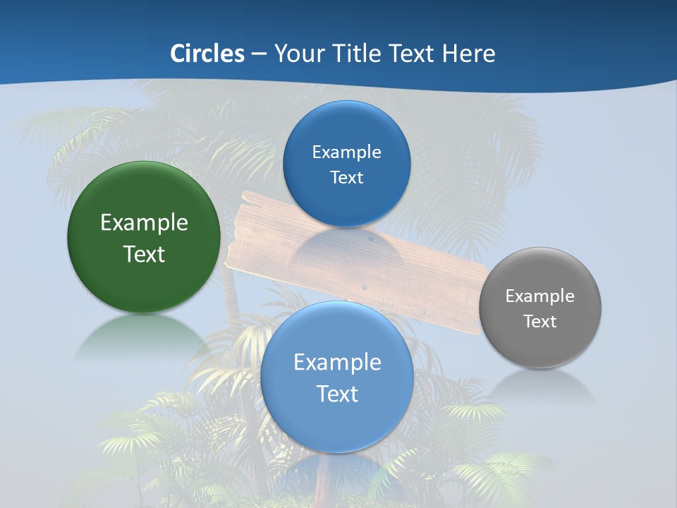 Luxury Signpost Caribbean PowerPoint Template