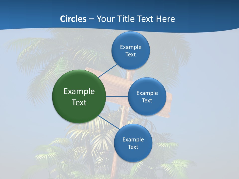 Luxury Signpost Caribbean PowerPoint Template