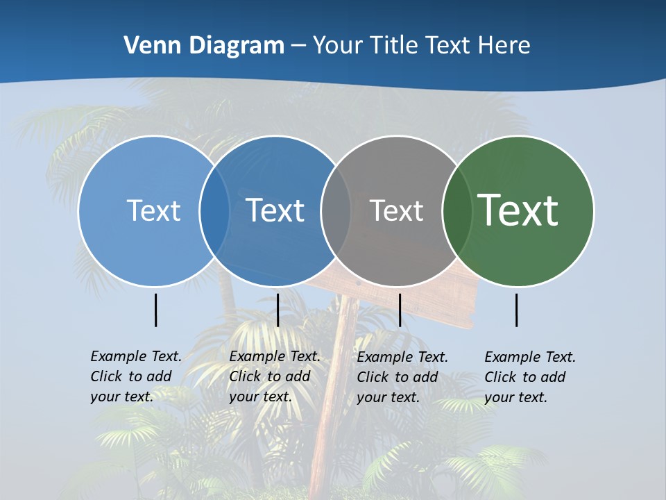 Luxury Signpost Caribbean PowerPoint Template